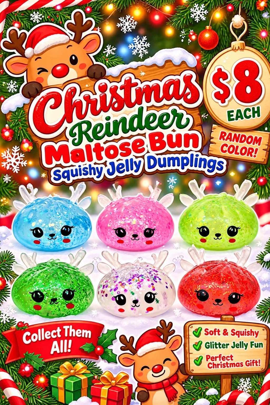 Reindeer Squishy Dumpling