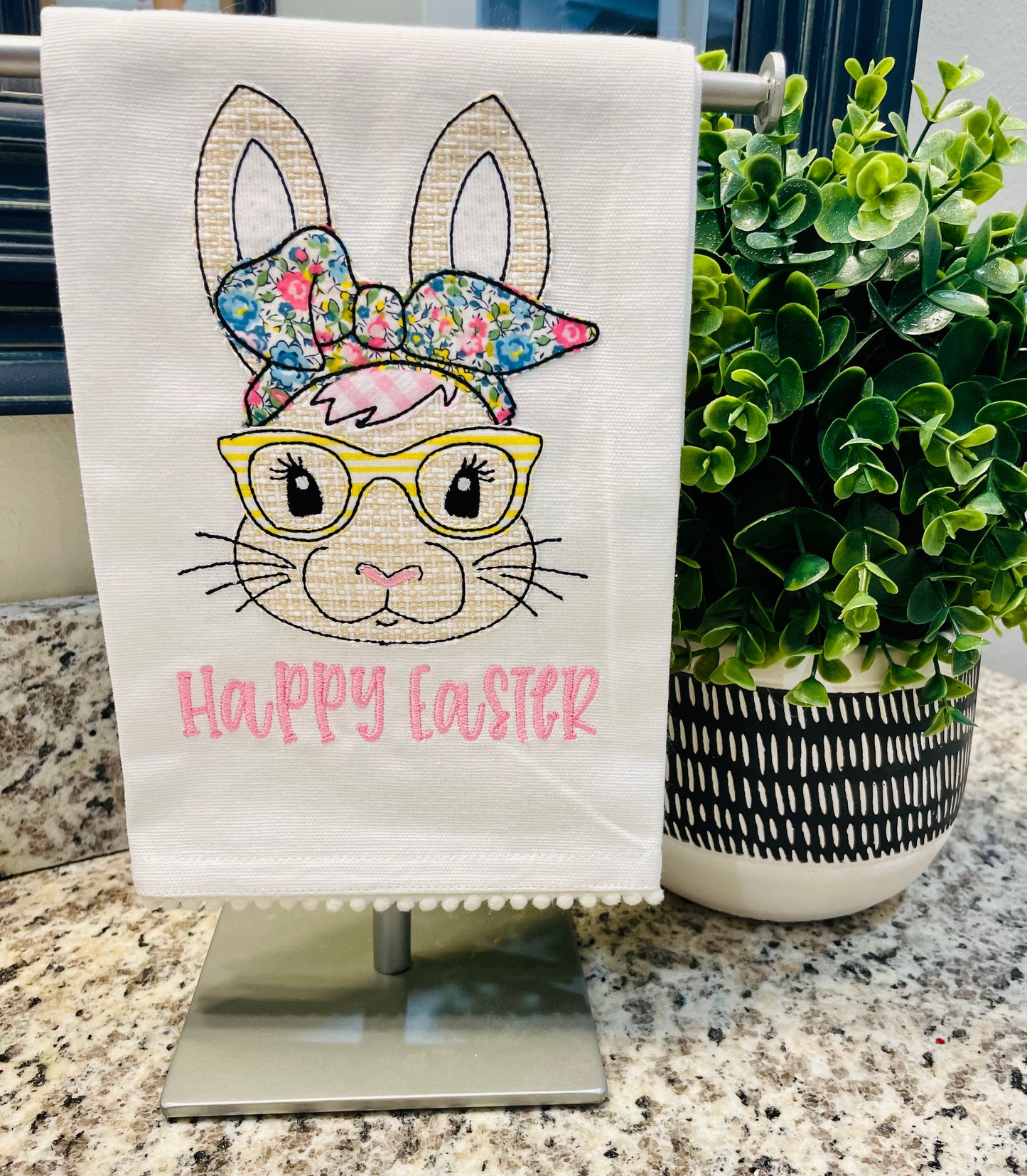 Happy Easter Linen Towel