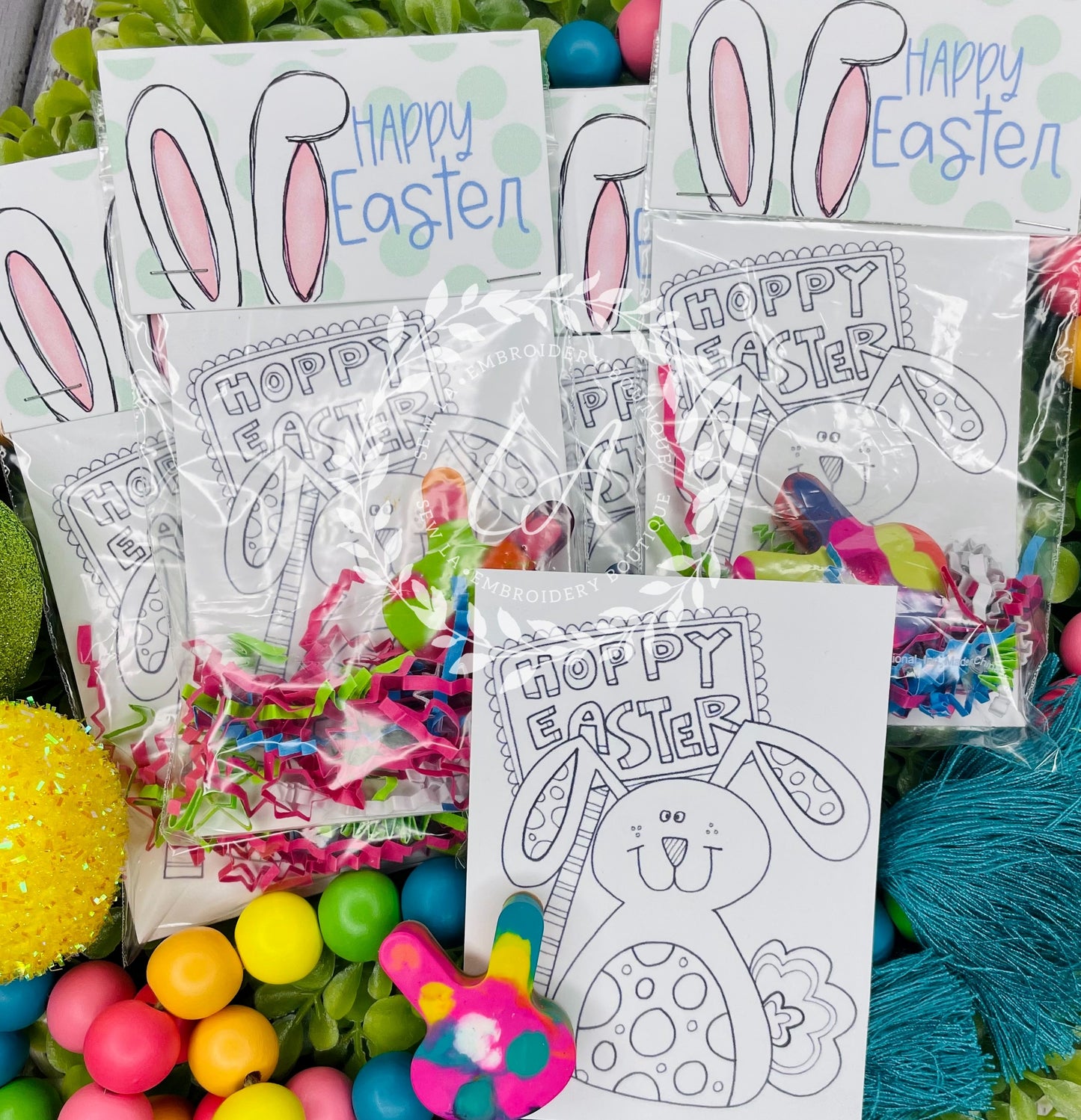 Bunny Crayon Gift Bag