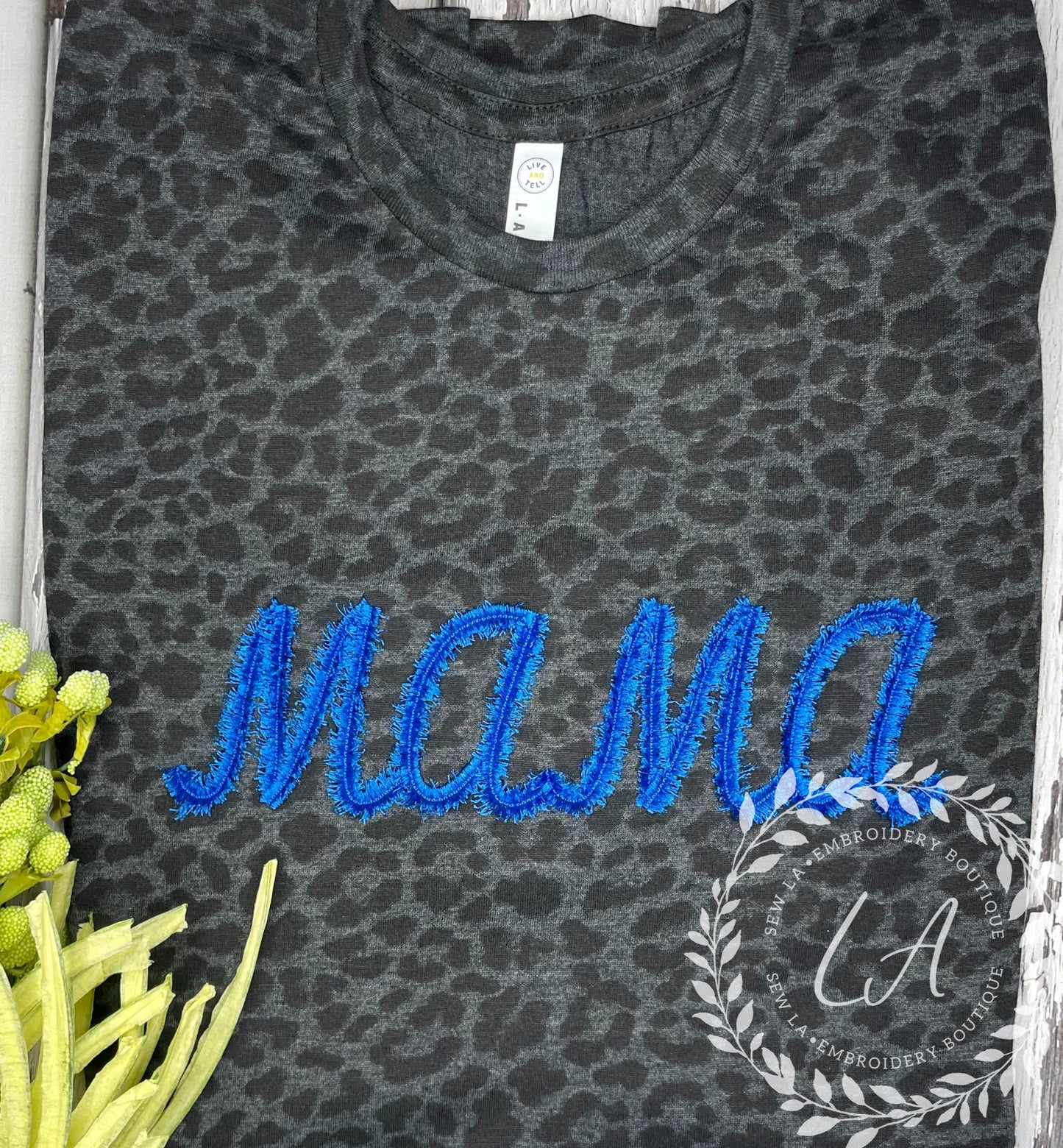 Leopard Short Sleeve Fringe Shirt