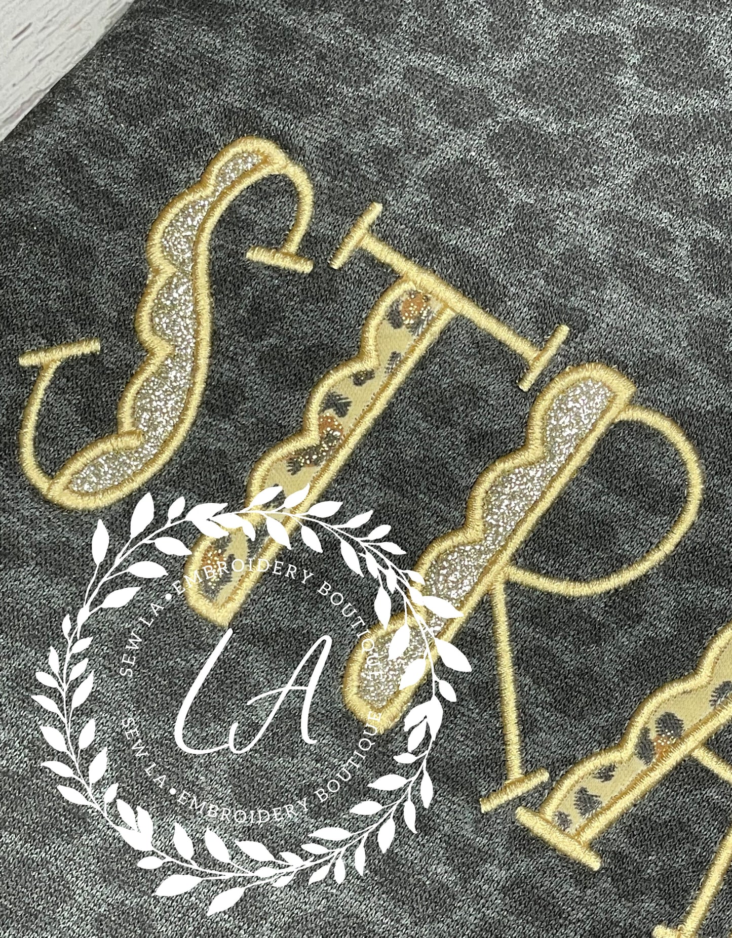 Straughn Black Leopard