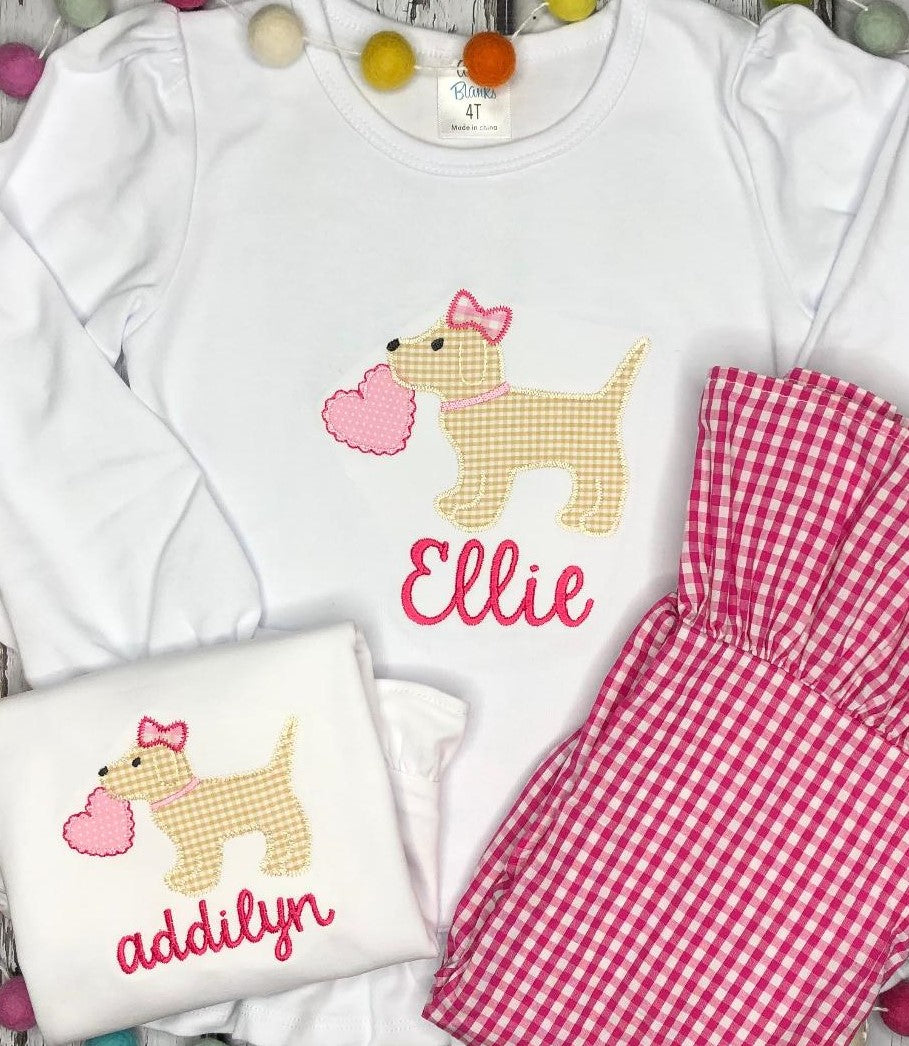 Puppy Love Ruffle Shirt