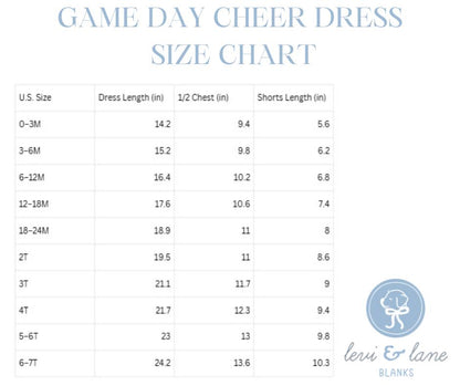 CHEER DRESS PREORDER