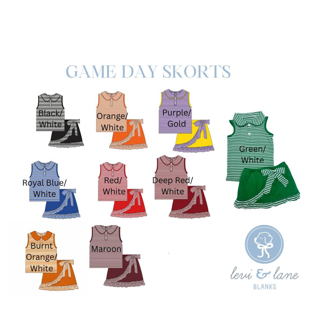 School Spirit Skort Pre-Order