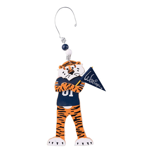 Aubie Wooden Mascot Ornament