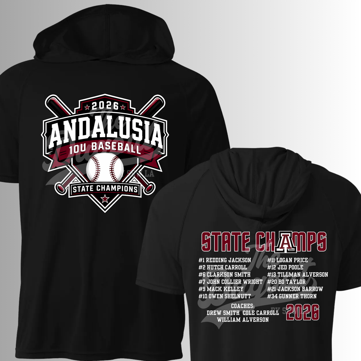 Andalusia 10U Baseball STATE CHAMP Shirts
