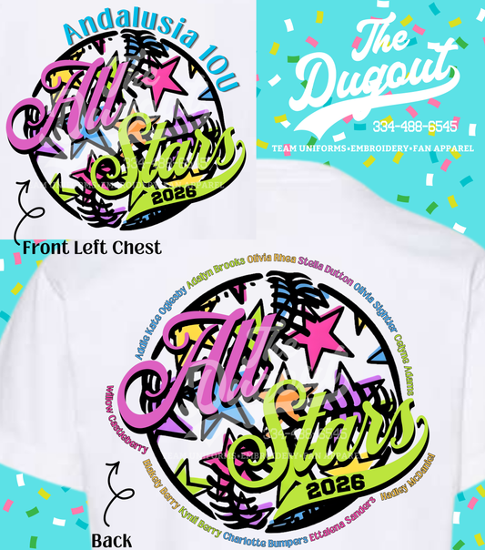 2026 Andalusia Softball All-Star Shirt