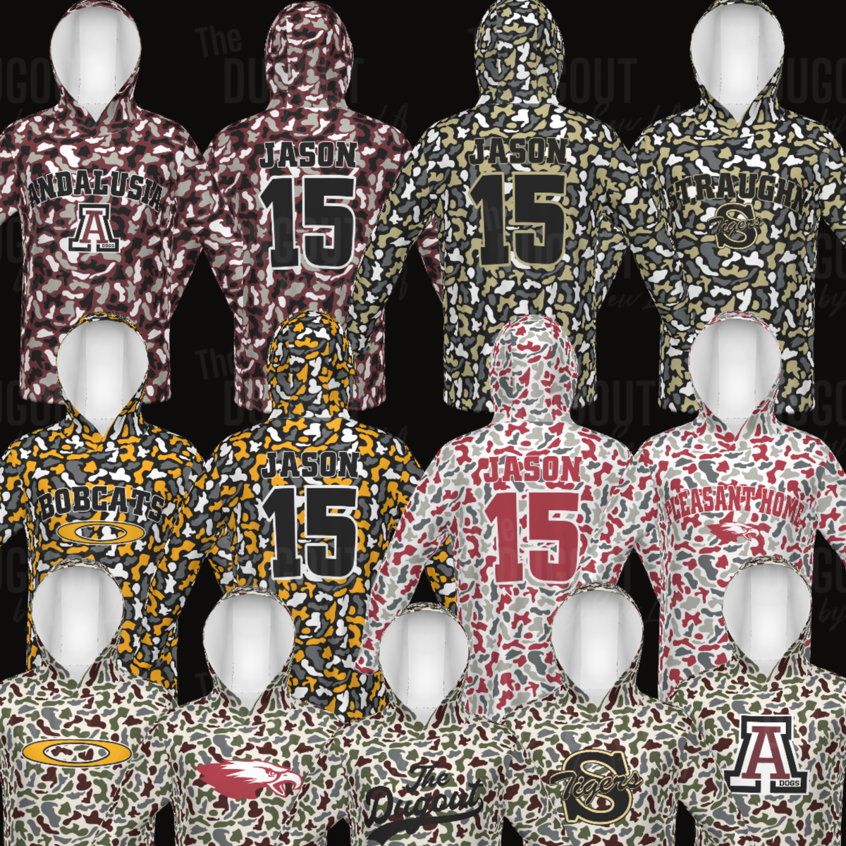 Custom Duck Camo Sublimated Hoodie