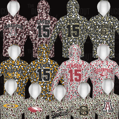 Custom Duck Camo Sublimated Hoodie