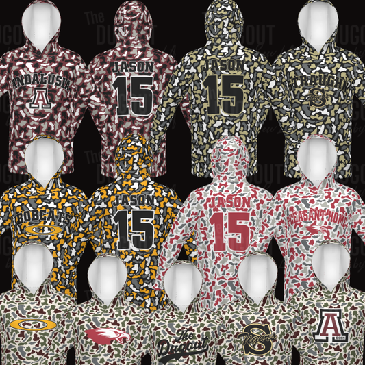Custom Duck Camo Sublimated Hoodie