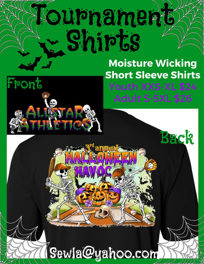 Allstar Athletics Halloween Havoc Shirts