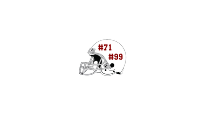 Helmet yard sign