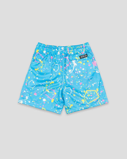 Pitchers That Paint Diamond Pro Mesh Shorts (Blue) - Youth