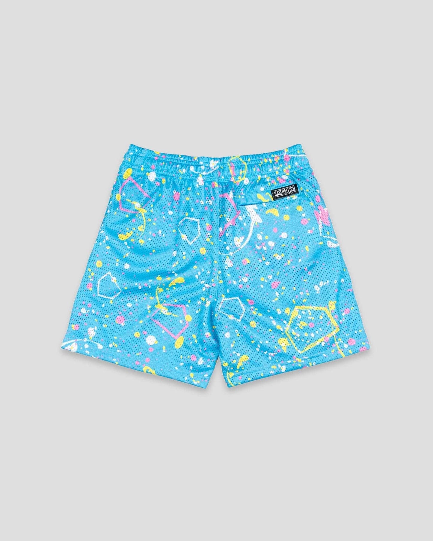 Pitchers That Paint Diamond Pro Mesh Shorts (Blue) - Youth