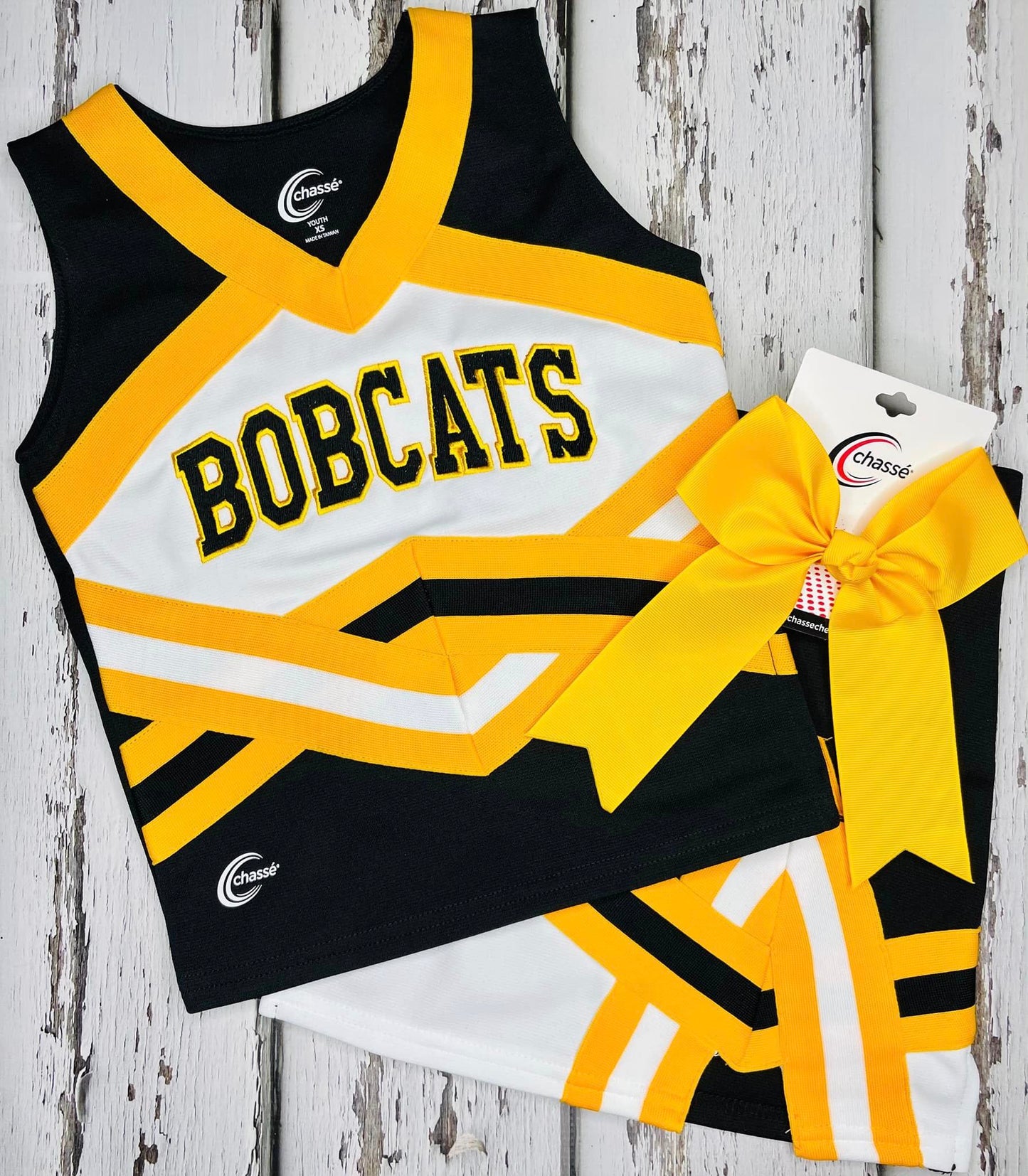 Cheer Suit Black/Gold Yellow Pre-order Option 4