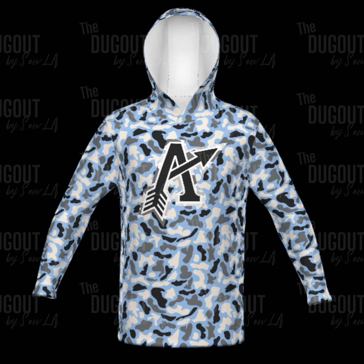 Custom Duck Camo Sublimated Hoodie