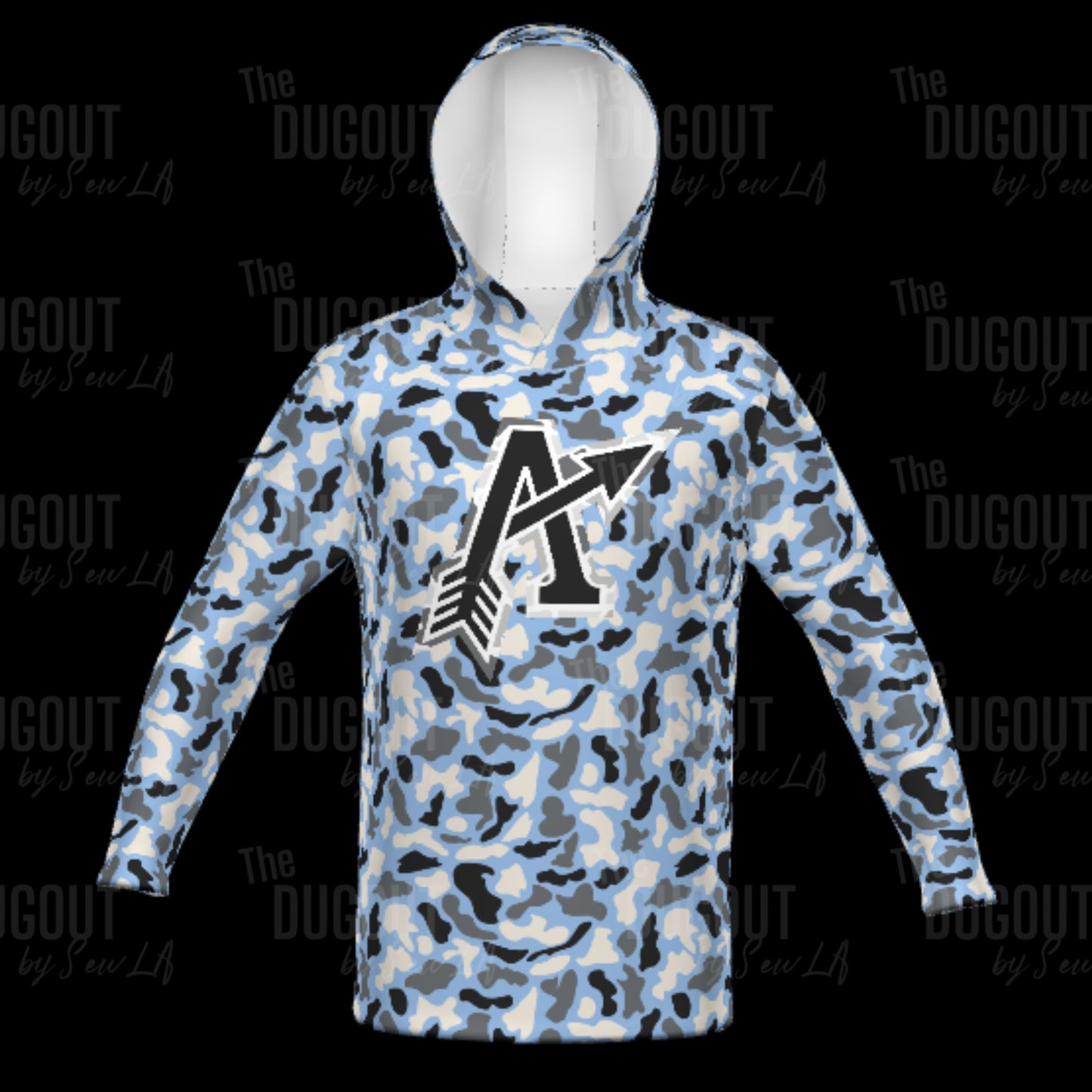Custom Duck Camo Sublimated Hoodie