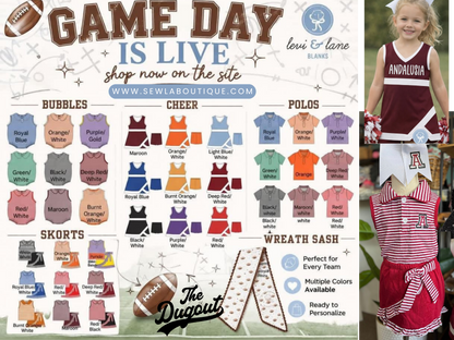 School Spirit Skort Pre-Order