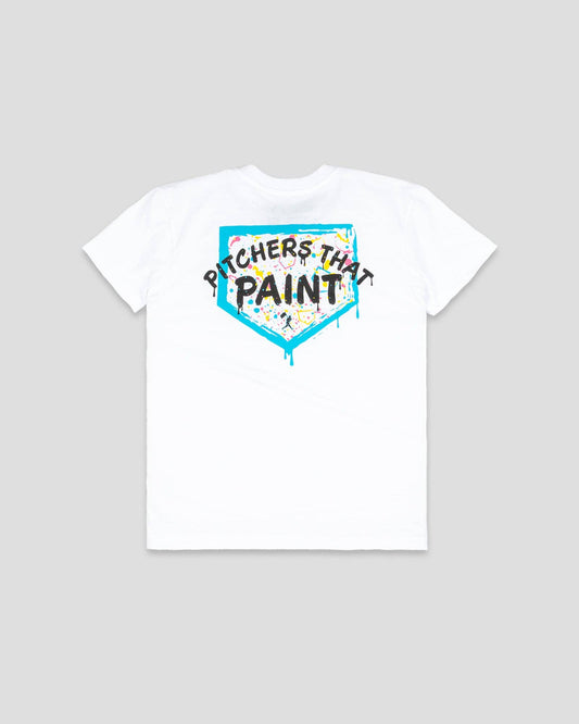 Pitchers That Paint T-Shirt (White) - Youth