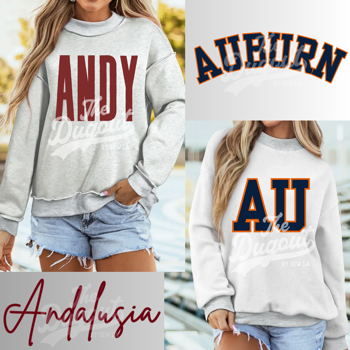 Drop Shoulder Blank Reversible Mock Neck Sweatshirt