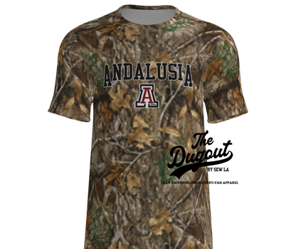Andalusia Realtree Camo Drifit Shirts
