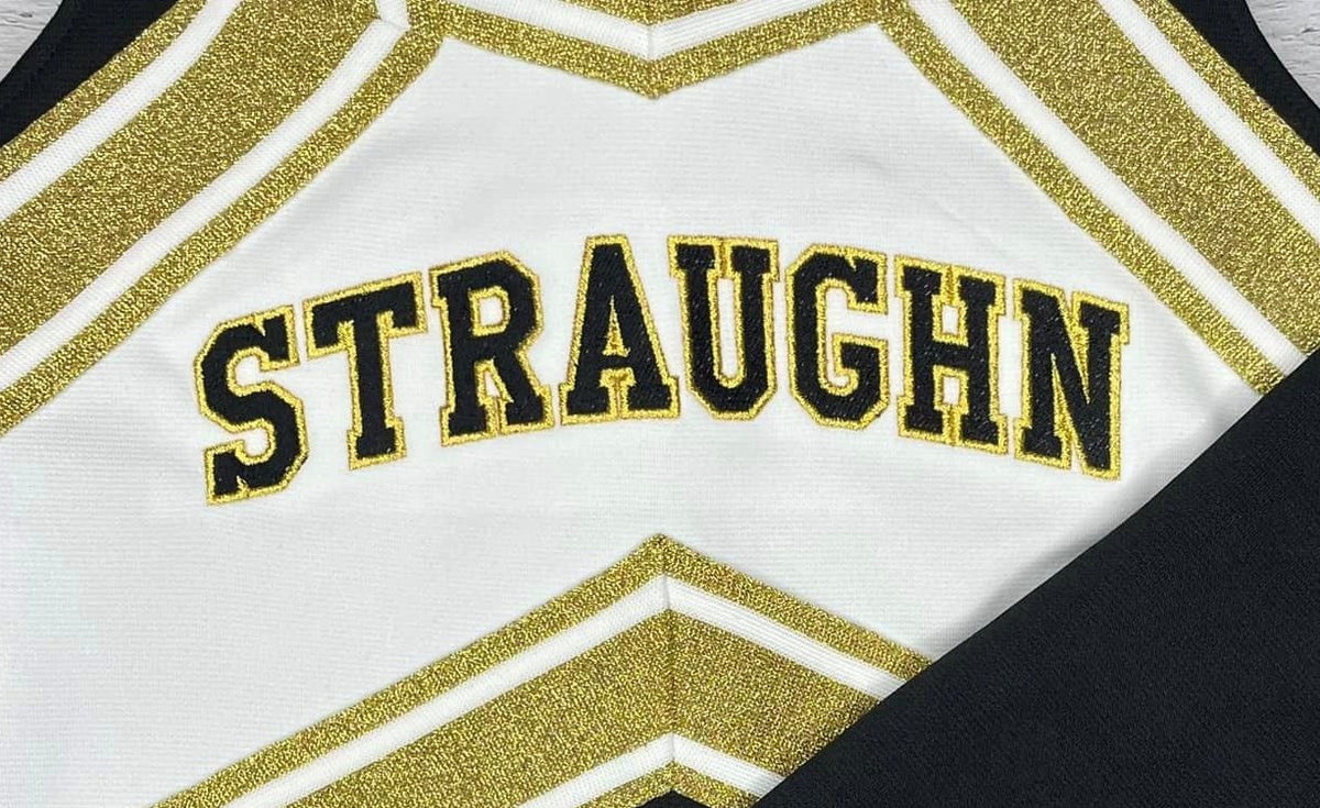 Cheer Suit Black/Gold Pre-order Option 5