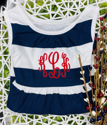 Monogrammed dresses