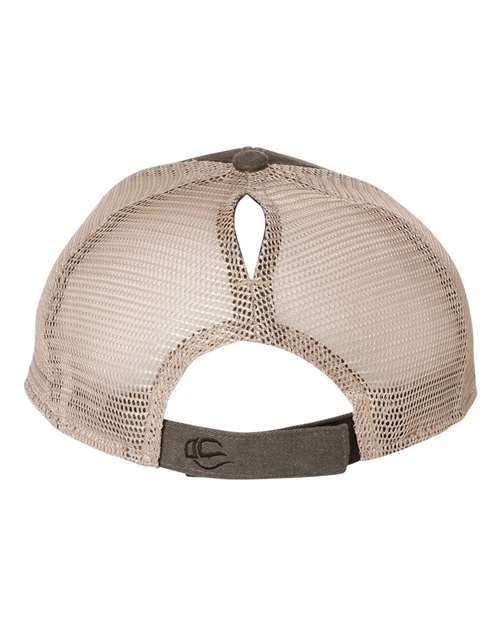 Baseball monogrammed ponytail hat