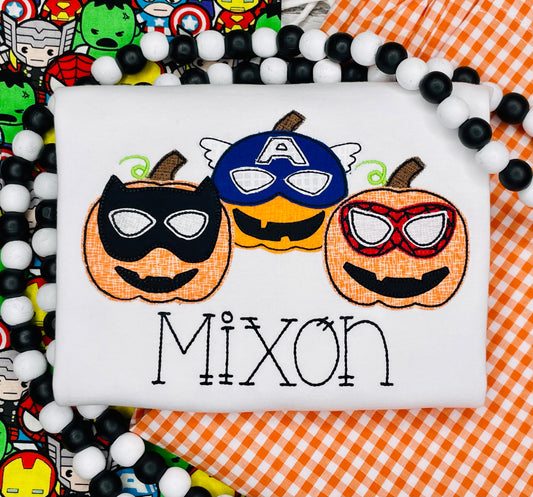 Super Pumpkin Applique Shirt