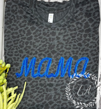 Leopard Short Sleeve Fringe Shirt