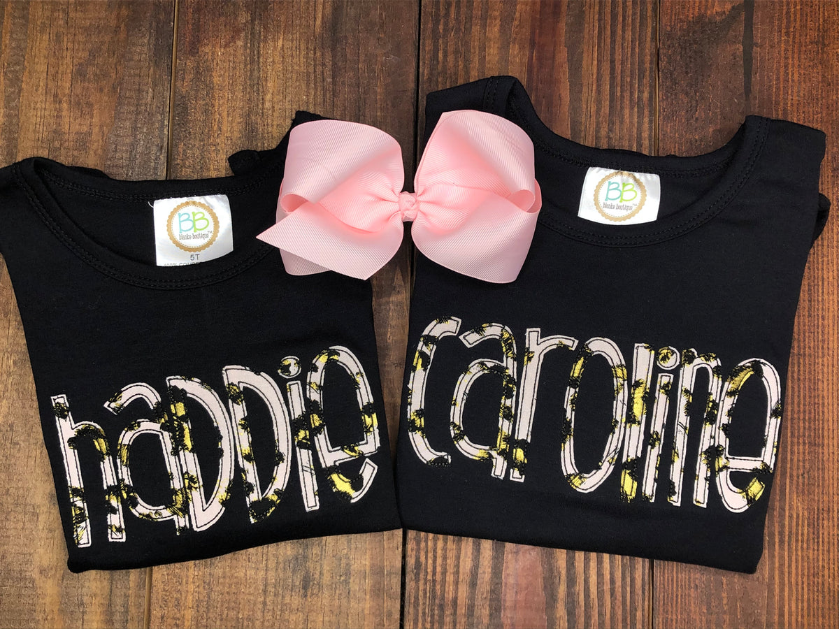 Custom Leopard Applique Shirt