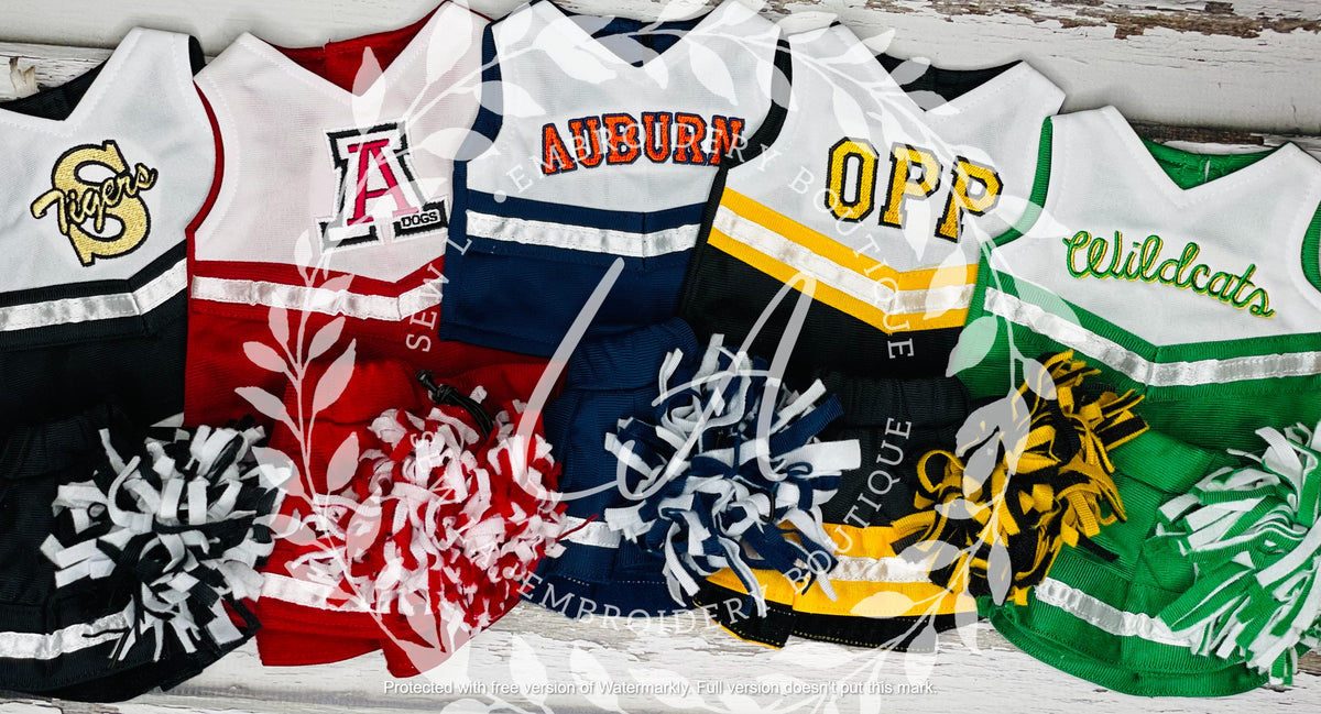 Doll Cheerleader Outfits