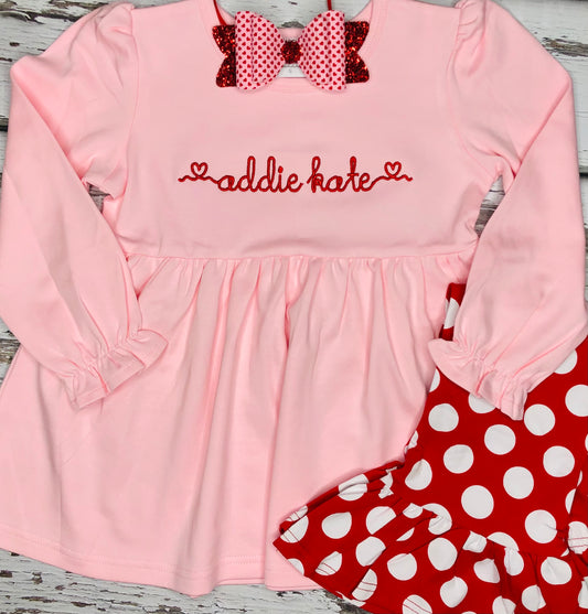 Monogrammed Heart Tunic