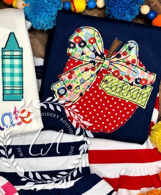 Bow Apple Back to School Shirt