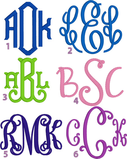 Monogrammed dresses
