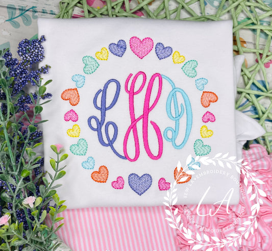 Monogrammed Sweetheart Shirt